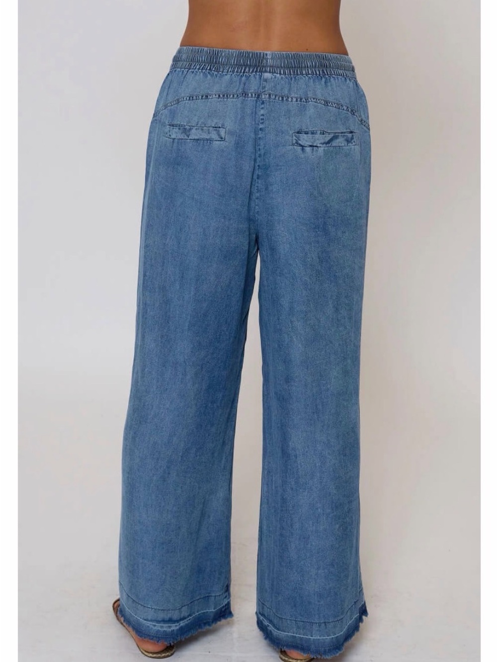 Celine Mid Rise Draw String Pants - Picture 2 of 5